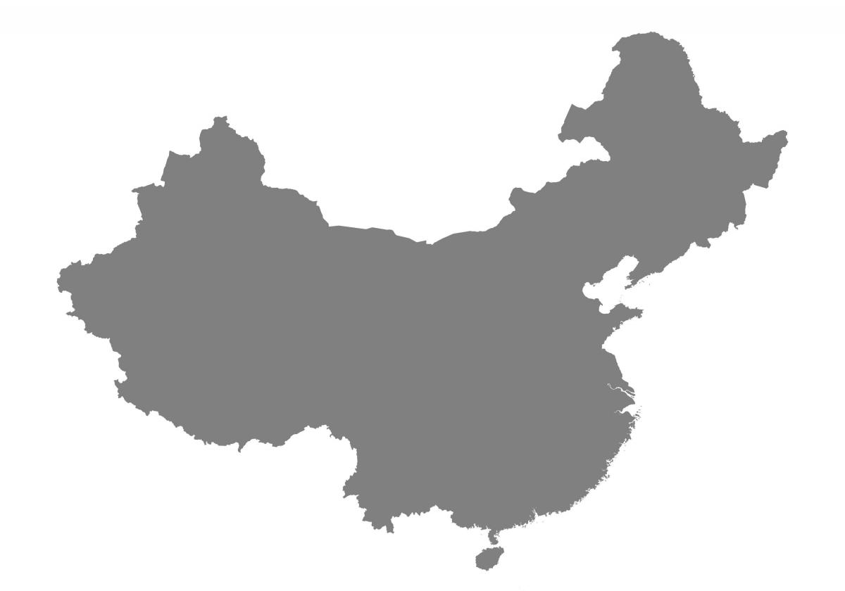 векторная карта Китая