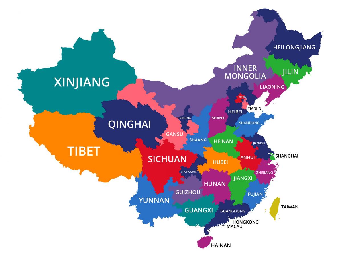 государственная карта Китая