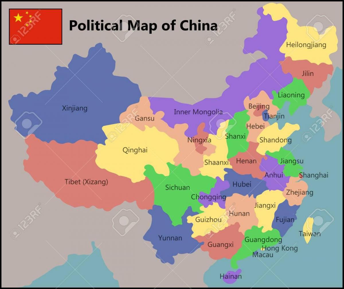 административная карта Китая