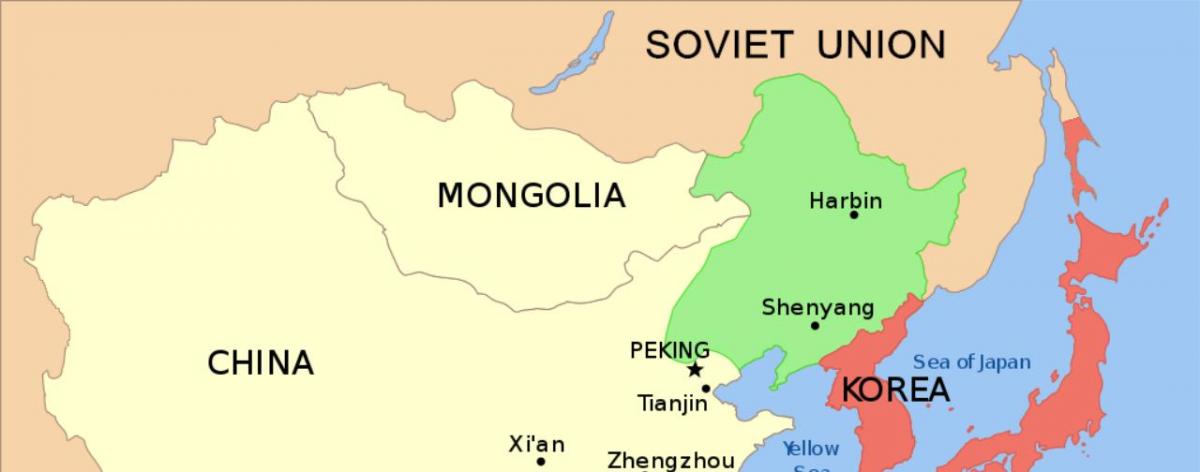 карта Севера Китая