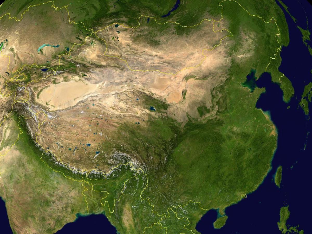 карта неба Китая
